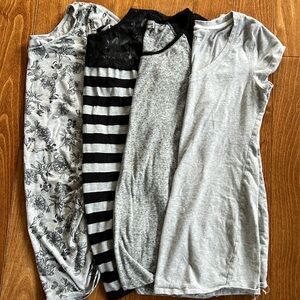 Lot 4 T-shirts de maternité S